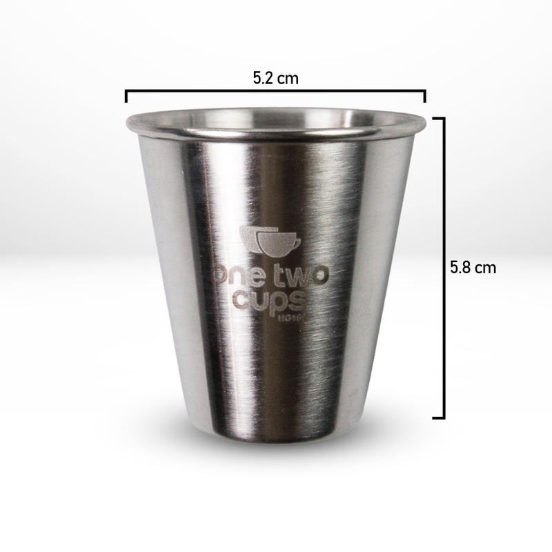 Gelas Camping One Two Cups Stainless Steel 70ml 4 Buah with Pouch 6