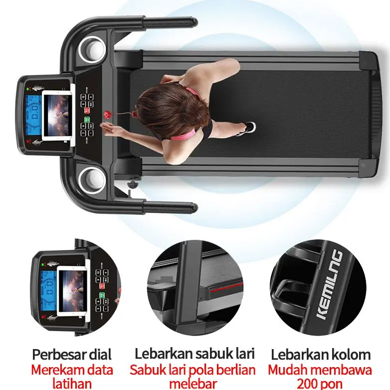 Tercepat Treadmill Listrik/Treadmill Elektrik/Treadmil/Treadmill rumah tangga listrik kecil lipat multifungsi JF CABANG SURABAYA Terviral 5