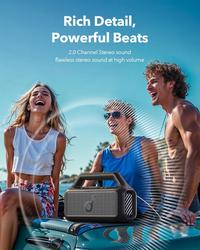 Gambar Soundcore Boom 2 SE, speaker, 30W RMS and BassUp Technology, 18 Hours of playback, Syncs +100 Speakers, IPX 7 and floatation, Wireless Speaker, Portable Bluetooth, Party Box - A3148 dari Anker Indonesia Kota Administrasi Jakarta Utara 3 Tokopedia