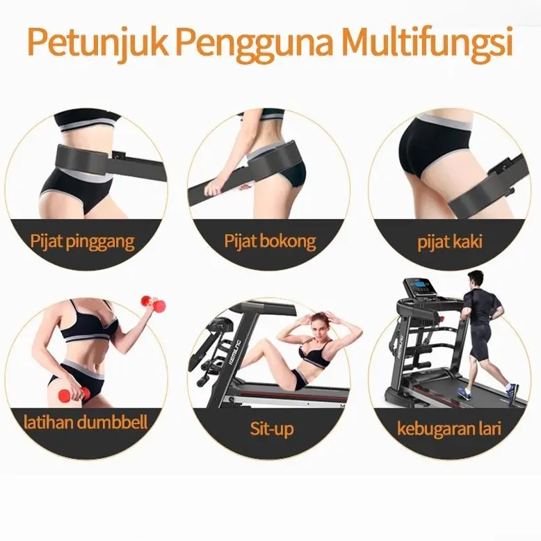 Tercepat Treadmill Listrik/Treadmill Elektrik/Treadmil/Treadmill rumah tangga listrik kecil lipat multifungsi JF CABANG SURABAYA Terviral 6