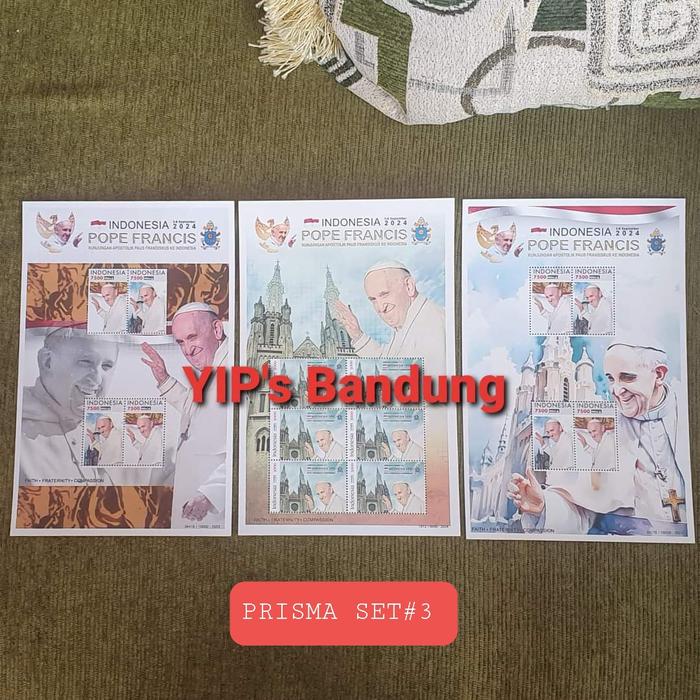 Jual Filateli Perangko indonesia PAUS FRANCIS /POPE FRANCIS 2024 ...