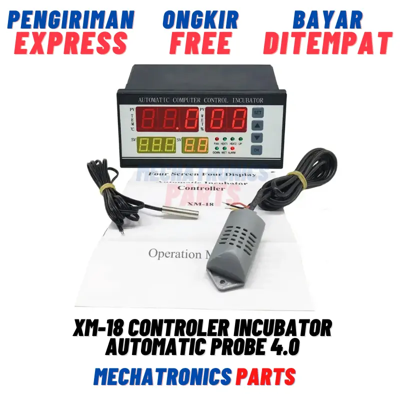XM-18 CONTROLER INCUBATOR AUTOMATIC INCOBATOR INDUSTRIAL INCUBATORS HUMIDITY TEMPERATURE PROBE 4.0