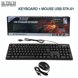 Paket Keyboard Mouse USB Mtech M-Tech STK 01