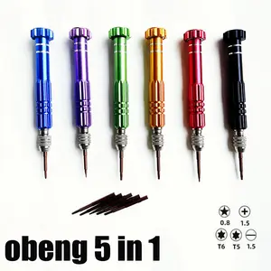 Obeng 5 in 1 Serbaguna Bisa Untuk Kacamata obeng jam tangan obeng hp obeng laptop