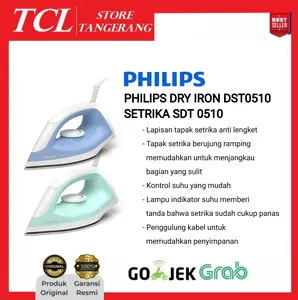 PHILIPS DRY IRON DST0510 SETRIKA DST 0510 GARANSI RESMI 2 THN