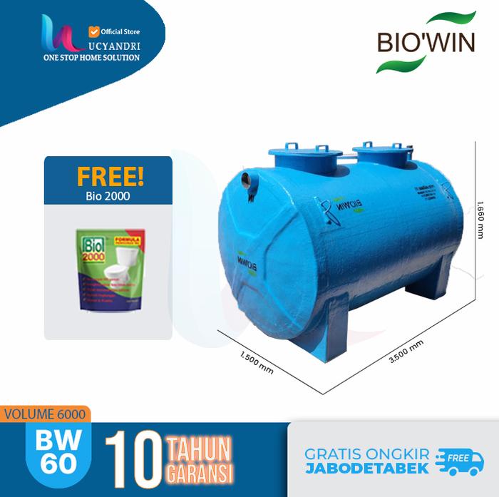 Gambar Septic Tank Bio – Tangki Septic Biowin BW 60 Uk 6000 L KAPSUL dari Lucyandri Official Kab. Tangerang Tokopedia