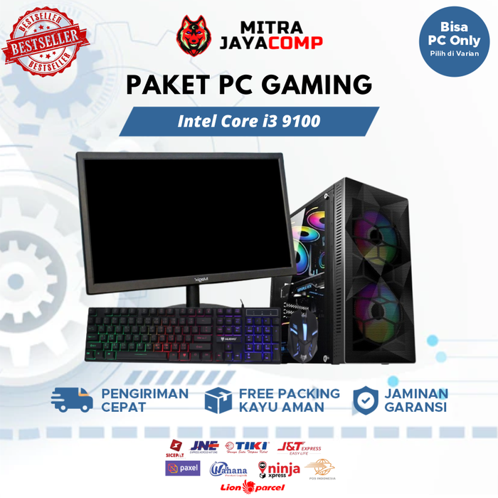 Gambar pc gaming core i5 750 vga gtx 750 ti 4gb full set siap pakai dari MitraJaya Computer Kota Bandung Tokopedia