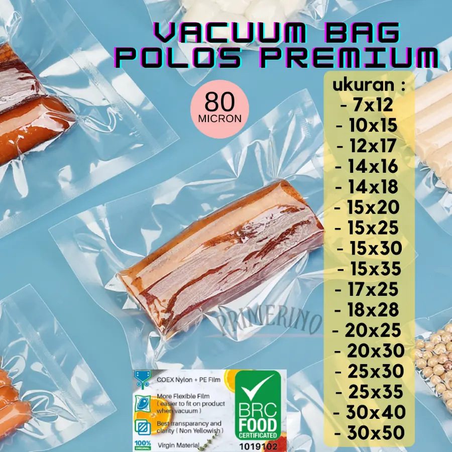 Plastik Vacum Polos Plastik Vacuum Vakum Makanan Food Grade