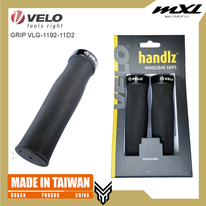 Gambar VELO Hand Grip Bicycle 1192 Pegangan Sepeda Bahan Karet Anti Slip dari MXL Sports Indonesia Kota Administrasi Jakarta Selatan Tokopedia