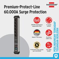 Gambar Brennenstuhl Premium-Protect-Line Surge Protection 60.000 A Stop Kontak Kabel Ekstensi 6 Lubang Soket dengan Switch Saklar 3 meter Hitam/Silver dari Brennenstuhl Indonesia Kota Administrasi Jakarta Utara 1 Tokopedia