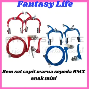 Fantasy Rem sepeda U-break/capit/caliper anak BMX Mini warna SEPASANG