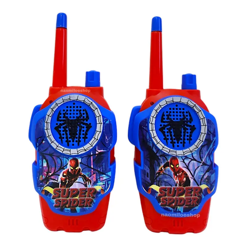 HT spiderman Mainan Anak HT Handy Talkie Walkie Talkie spiderman super 6