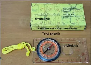 compas orientering petunjuk arah mata angin kompas acrylic penggaris mistar navigasi akurat gunung peta map pramuka, liquit filled compass silva 3in1 scale ruler outdoor Survival hiking  multifungsi