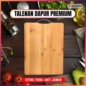 Talenan Kayu Besar PREMIUM Cutting Board Kayu Talenan Anti Jamur Talenan Kayu Food Grade