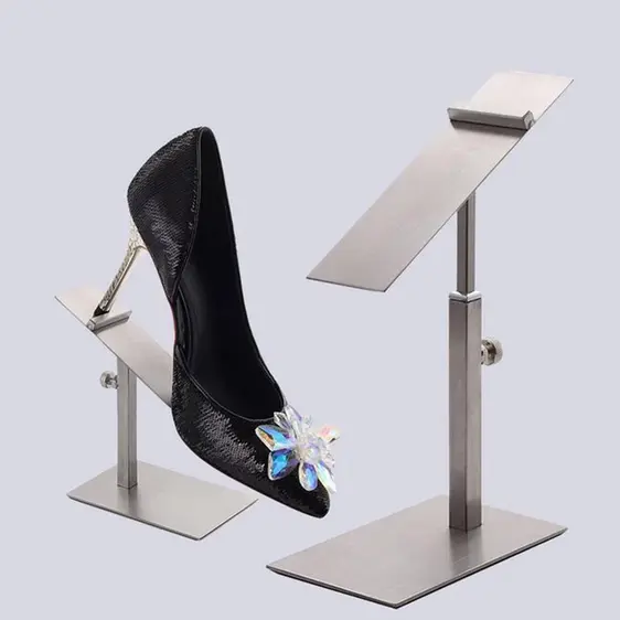 High Quality Adjustable Gantungan Display Sepatu Rak Display Sepatu Rak Pajangan Sepatu Stainless 2