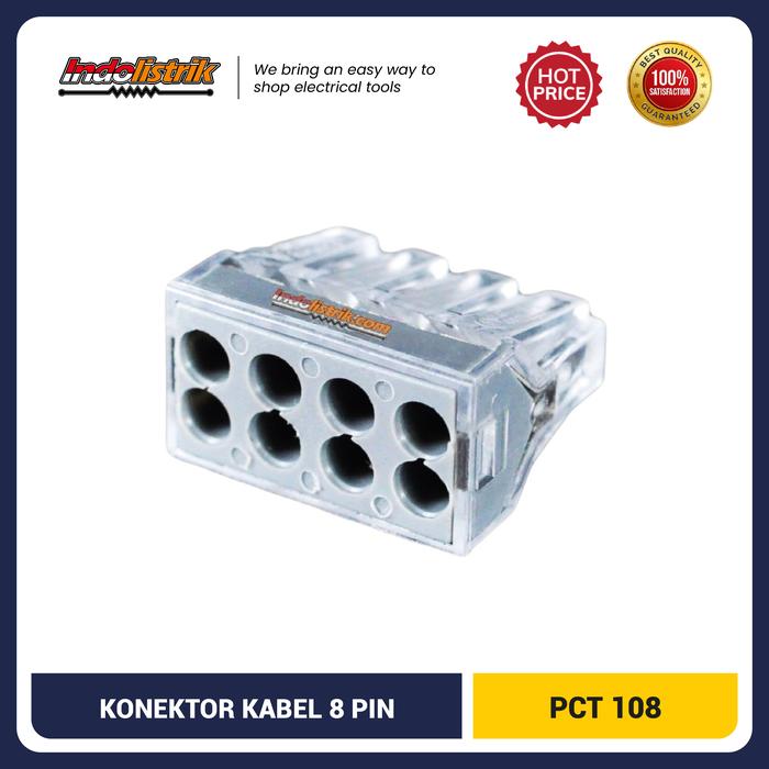 Gambar Konektor Kabel 8 Pin PCT 108 TAB Terminal 8Kabel 8Pin - GROSIR dari INDOLISTRIK OFFICIAL TNG Kota Administrasi Jakarta Pusat Tokopedia
