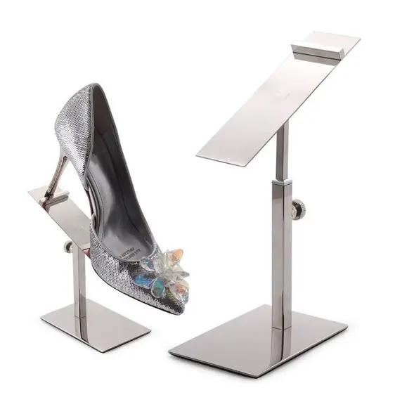 High Quality Adjustable Gantungan Display Sepatu Rak Display Sepatu Rak Pajangan Sepatu Stainless 1