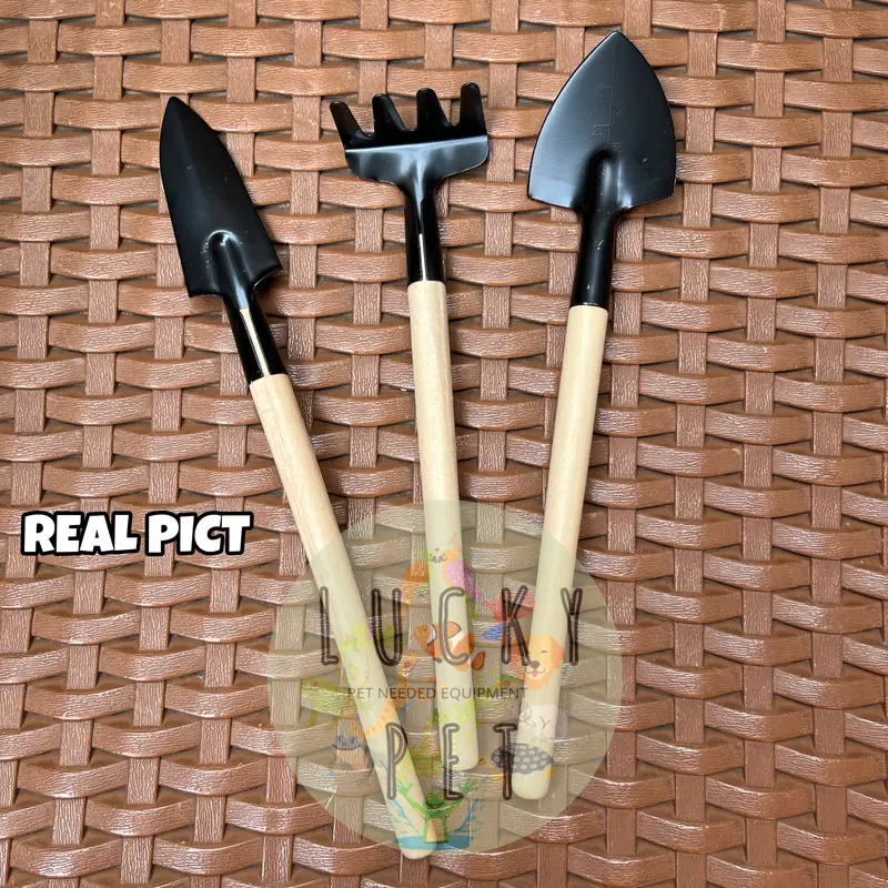 CLEANING KIT 3IN1 SET SEKOP GARPU ALAT BERKEBUN BERSIHKAN KANDANG PET 2