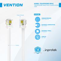 Gambar Vention Kabel Line Telepon Rumah Home Telephone RJ11 Patch Cable Set 6P4C Phone Line Cord - IRA - Yellow dari Inprotek Kota Administrasi Jakarta Barat 1 Tokopedia