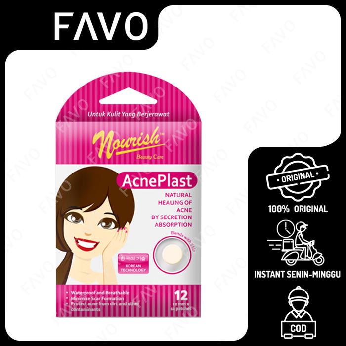 Gambar Plester Jerawat Nourish Acne Plast Girl - 12 Patches dari FAVO Official Store Kota Administrasi Jakarta Selatan Tokopedia
