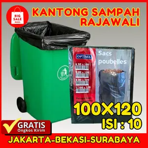 Kantong Sampah 100x120cm 10pcs Plastik Packing Grabage bag Trach Bag