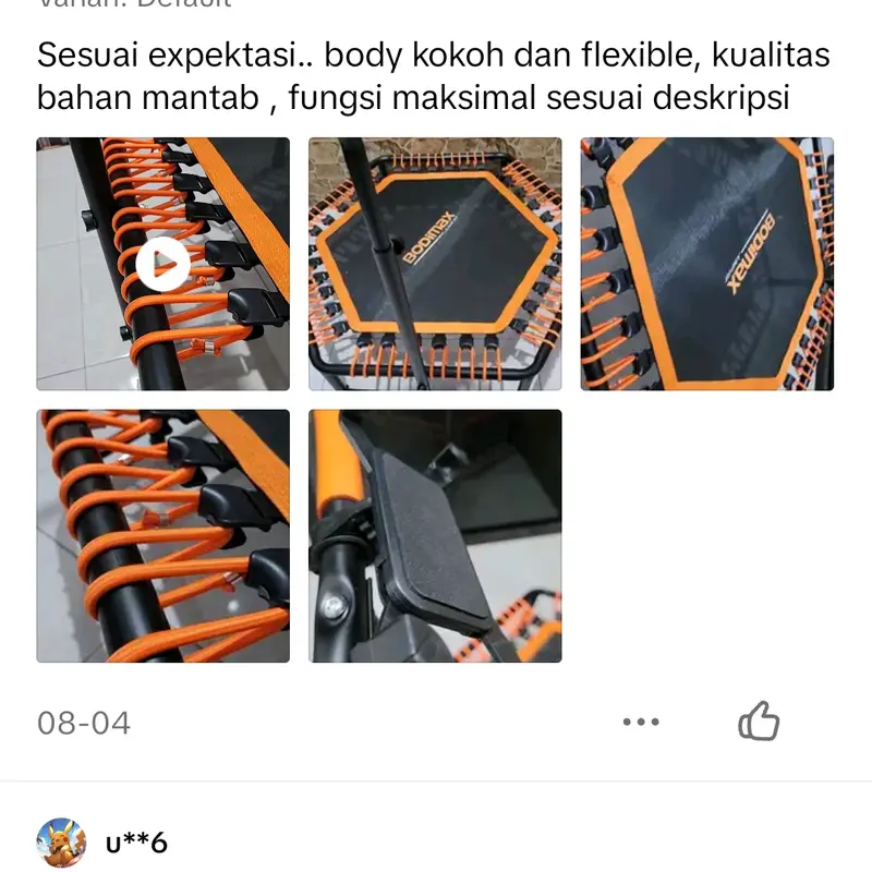 Bodimax Jump Fit Trampoline Alat Olahraga Portable, Area Lompatan Luas dan Stabil kokoh dan kuat untuk anak dan dewasa 7