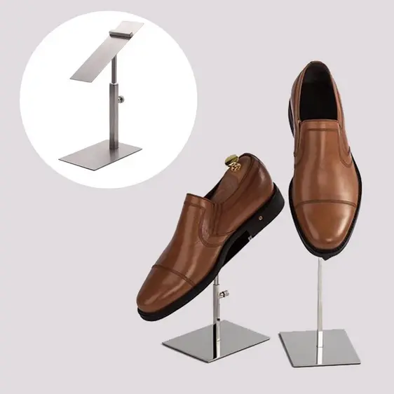 High Quality Adjustable Gantungan Display Sepatu Rak Display Sepatu Rak Pajangan Sepatu Stainless 3