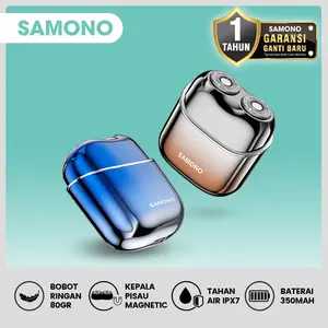 SAMONO Pencukur Jenggot Alat Cukuran Kumis Waterproof IPX7 Baterai Tahan 60 Hari SW-ES40 Garansi 1 Tahun