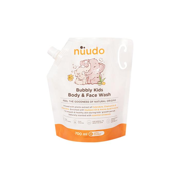 Gambar Nuudo Refill Bubbly Kids Wash & Kids Shampoo - 700ml - Bubbly Kid Wash dari INC Brands Kota Surabaya 5 Tokopedia