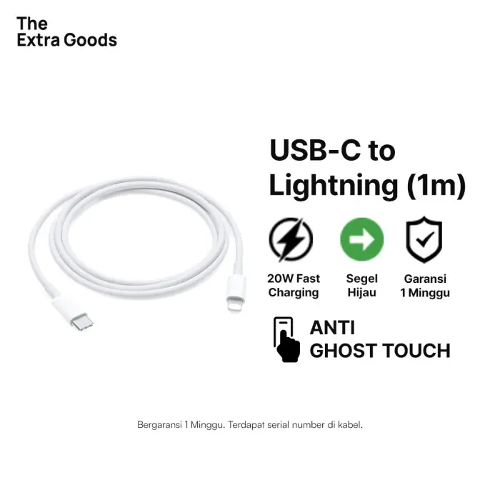 Kabel Data iPhone 20W Type C to Lightning Fast Charging