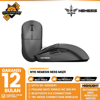 Gambar NYK NEMESIS NESS MQ31 / MQ-31 TRI-MODE RECHARGEABLE WIRELESS Gaming Mouse dari GGSTORESBY Kota Surabaya 1 Tokopedia