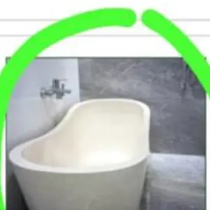 bathtub teraso model lengkung