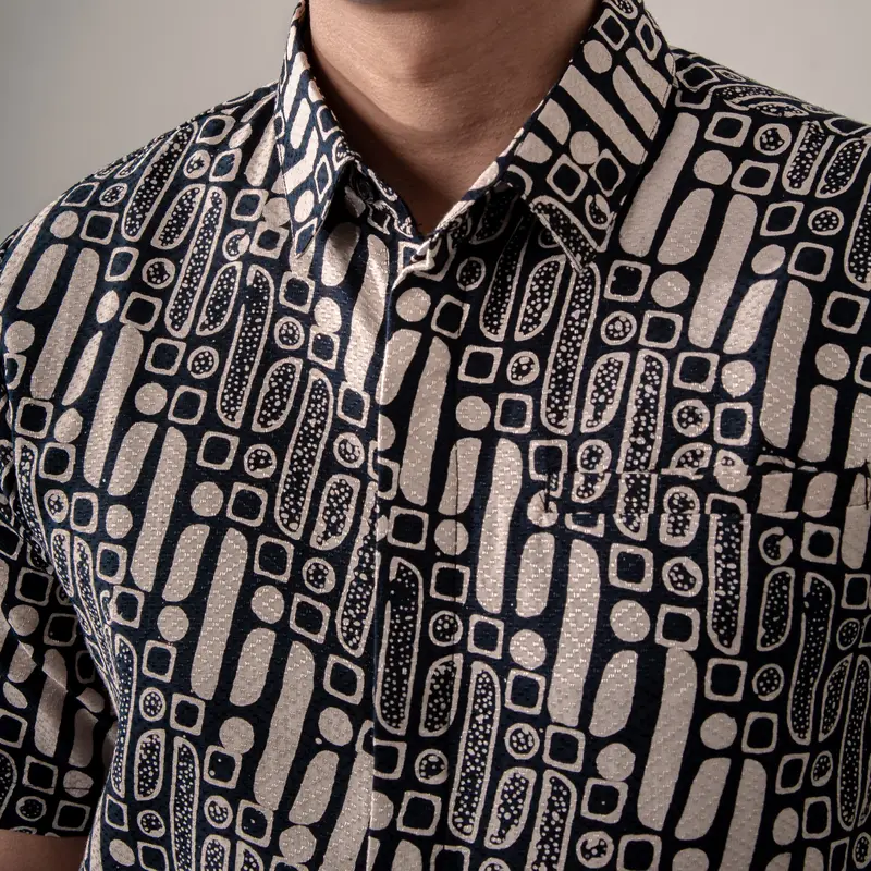 Bonadan - Mandalas Kemeja Batik Pria Premium Lengan Pendek 1