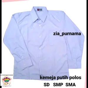 Kemeja Panjang Putih Polos TK/SD/SMP/SMA/KULIAH/KERJA