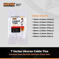 Gambar Cable Ties Kabel tis Nylon / Pengikat kabel (PUTIH) MURAH - BAGUS - 10cm x 2.5mm dari HioshiToolsOfficial Kota Surabaya 5 Tokopedia