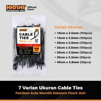 Gambar Cable Ties Kabel tis Nylon / Pengikat kabel (HITAM) MURAH - BAGUS - 10cm x 2.5mm dari HioshiToolsOfficial Kota Surabaya 4 Tokopedia