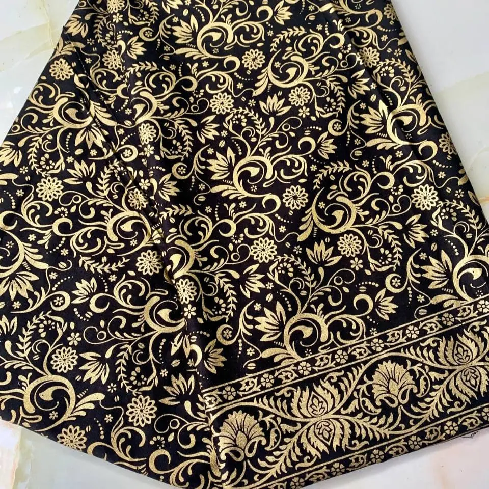 Kain Batik Pekalongan pradagold Motif Bunga Printing Handmade