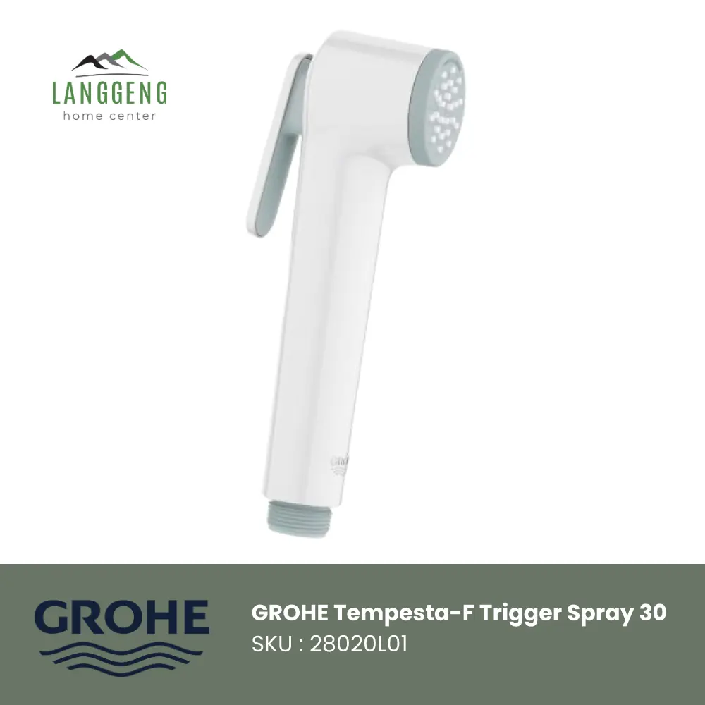 GROHE 28020L01 30 Tempesta F-Trigger Spray Jet Washer Shower Head - Wh