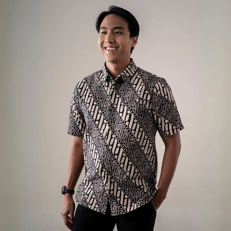 Bonadan - Mandalas Kemeja Batik Pria Premium Lengan Pendek 0