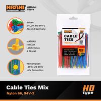 Gambar Cable Ties Kabel tis Nylon / Pengikat kabel (WARNA CAMPUR) MURAH - BAGUS - 10cm x 2.5mm dari HioshiToolsOfficial Kota Surabaya 1 Tokopedia