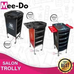 Rak Salon Facial Rak Troli Barbershop Trolly