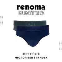 Gambar Renoma Electric Mini Brief 9922 - Celana Dalam Pria Brief 2in1 - Random/Mix, S dari Renoma.id Kota Administrasi Jakarta Utara 4 Tokopedia