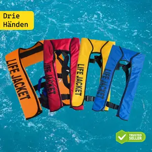 Inflatable Life Jacket Manual Pelampung Keselamatan CO2 33 Gram dengan 2 Reflektor Warna Cerah