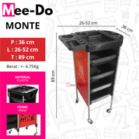 Gambar Rak Salon Facial Rak Troli Barbershop Trolly - MONTE dari Mee Do Kota Bekasi 5 Tokopedia