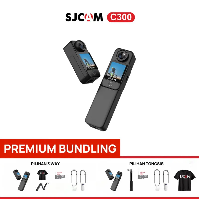 SJCAM C300 2800 mAH Mini Action Camera Sports - BUNDLING PREMIUM 0
