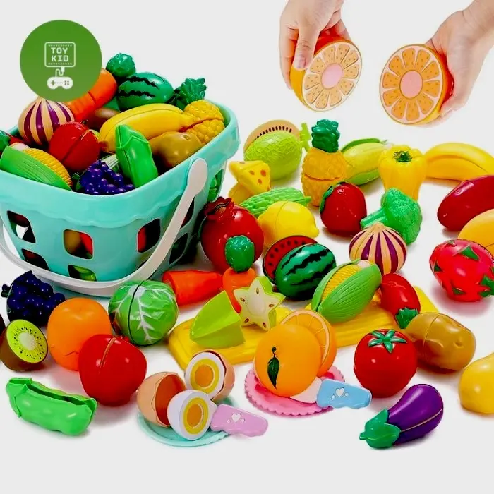 Mainan Sayur dan Buah Potong 27 - 86pcs set Mainan Edukasi untuk Anak