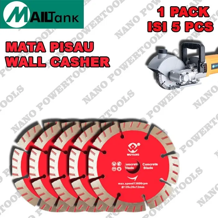 MAILTANK SH144 mata pisau WALL CASHER SH50 1 PACK ISI 5 PCS ATAU 1 SET 4