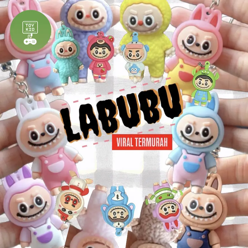gantungan kunci aksesoris kartun LABUBU CUTE MONSTER VIRAL!!