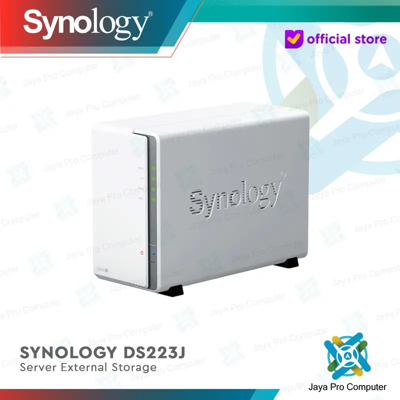 Synology DS223j DiskStation 2-BAY NAS Server Cloud Storage Realtek RTD1619B