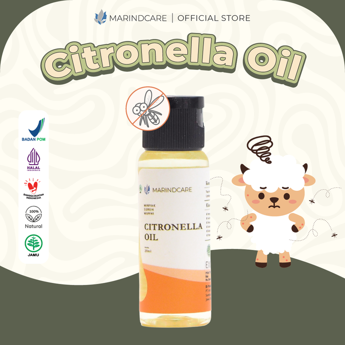 Gambar Citronella Oil 20ml - MARINDCARE PURE ESSENTIAL OIL | ANTI NYAMUK dari MarindcareOfficial Kota Surabaya Tokopedia